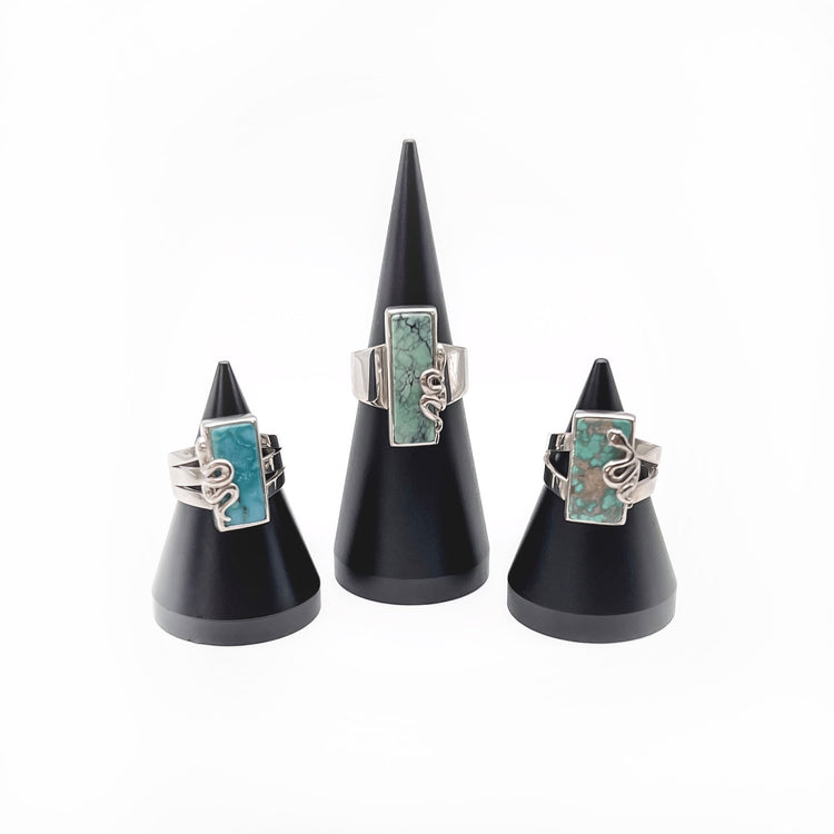 Turquoise Serpent Overlay Ring III