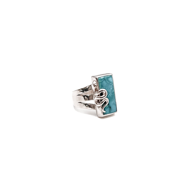 Turquoise Serpent Overlay Ring I
