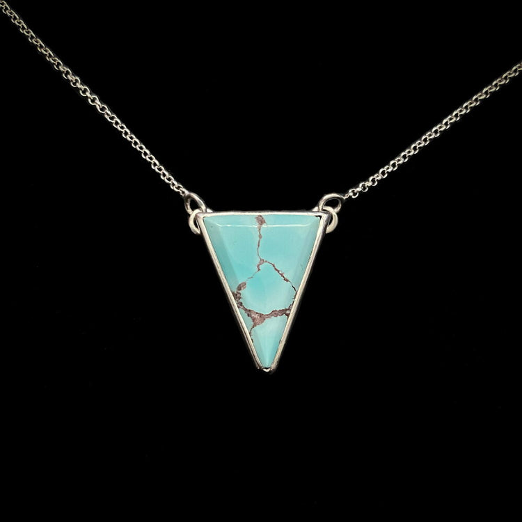 INVERTED TRIANGLE TURQUOISE NECKLACE