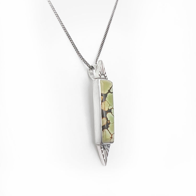 Rising Sun Turquoise Bar Necklace