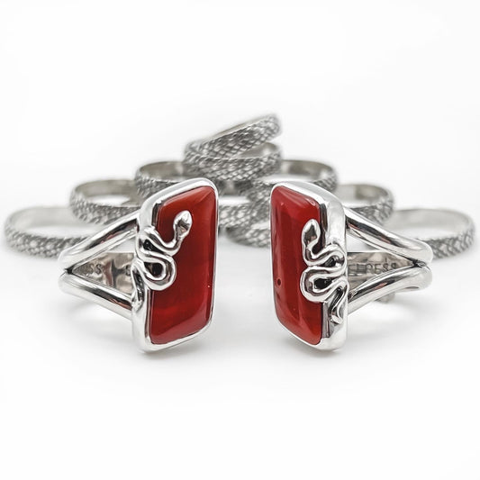 Rosarita Serpent Overlay Rings