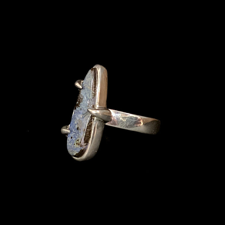 BOULDER OPAL FANG RING