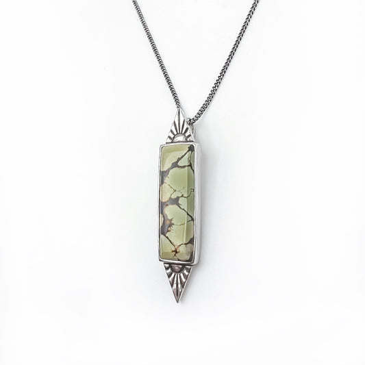 Rising Sun Turquoise Bar Necklace