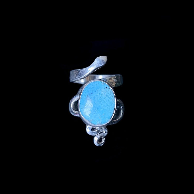 CHUNKY SERPENT TURQUOISE RING II