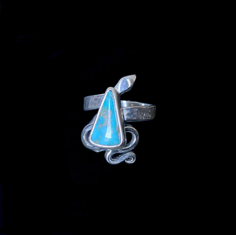 CHUNKY SERPENT TURQUOISE RING IV