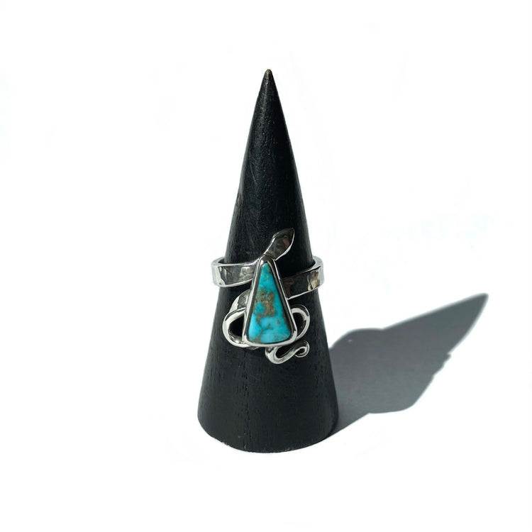 CHUNKY SERPENT TURQUOISE RING IV