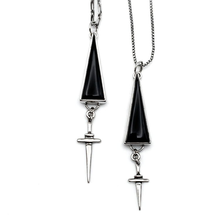 Medium Dagger Onyx Necklace