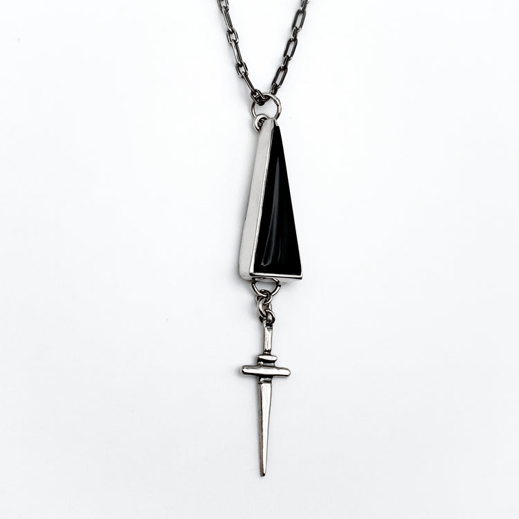 Medium Dagger Onyx Necklace