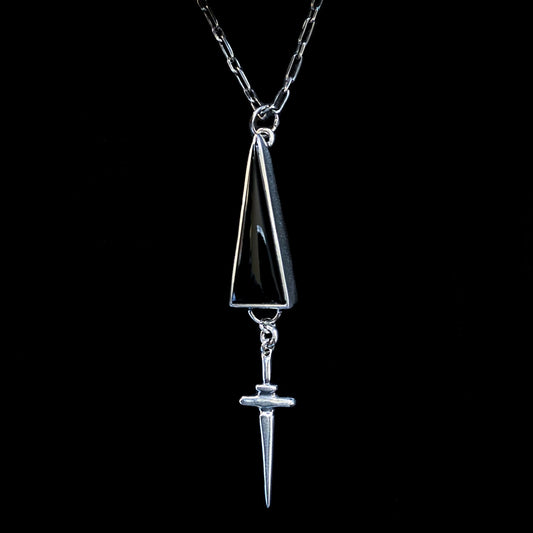 Medium Dagger Onyx Necklace