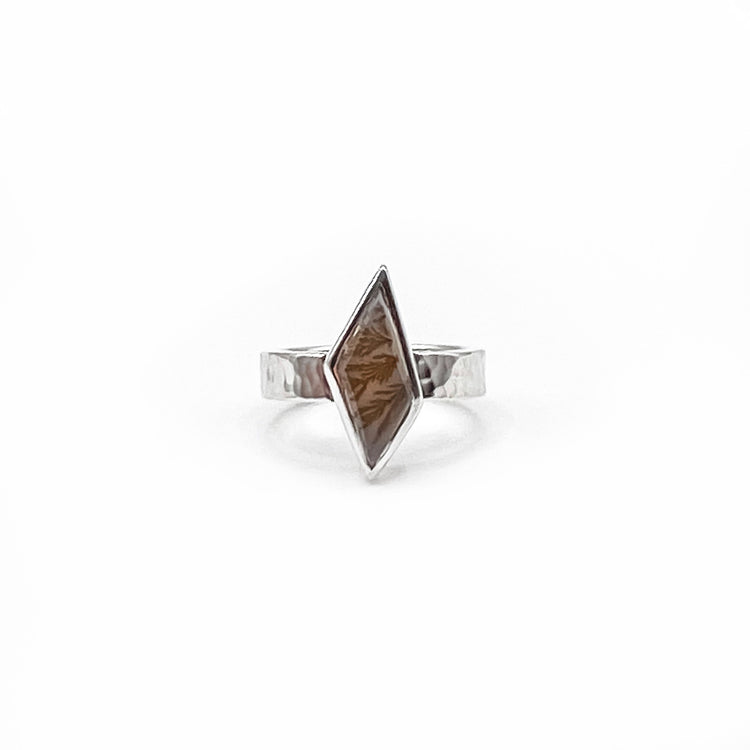 Dendritic Agate Ring I - Size 4.75