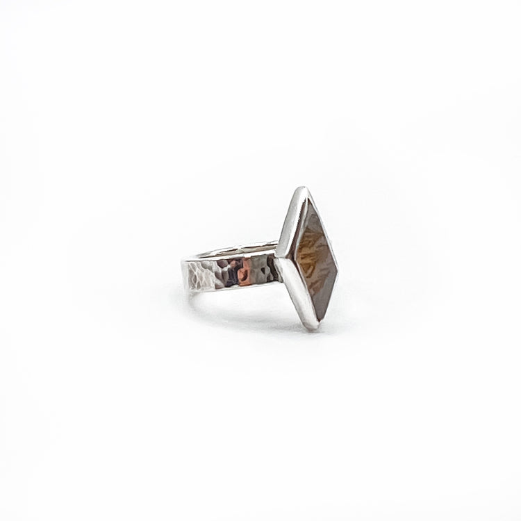 Dendritic Agate Ring I - Size 4.75