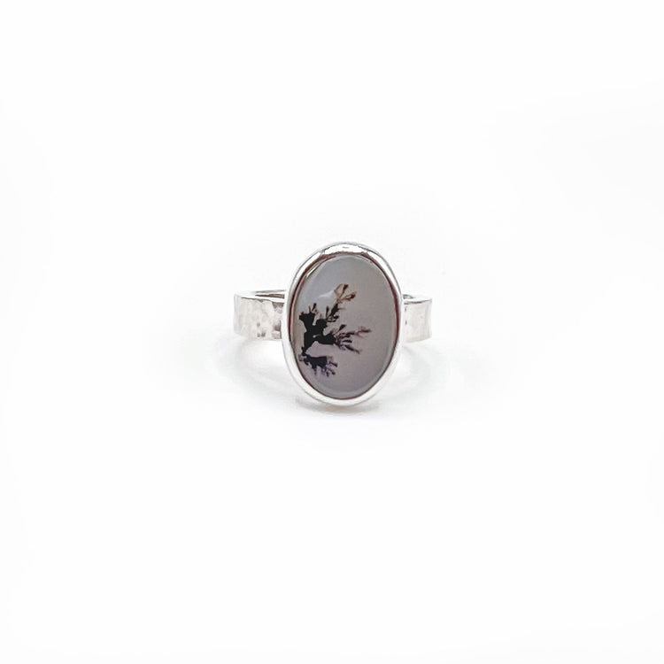 Dendritic Agate Ring II - Size 6