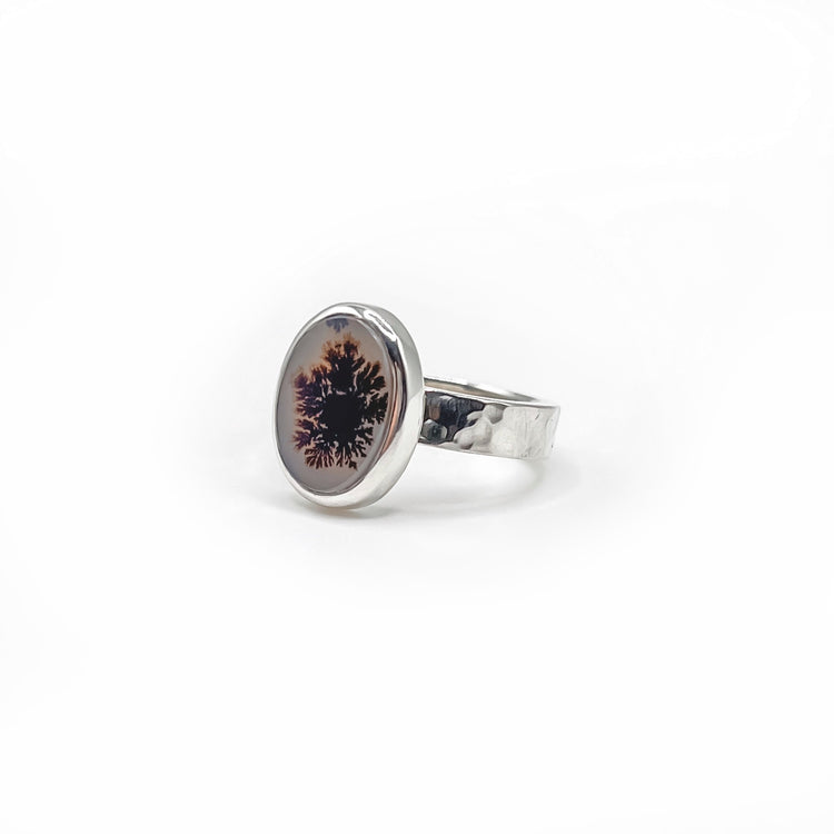 Dendritic Agate Ring III - Size 6.25