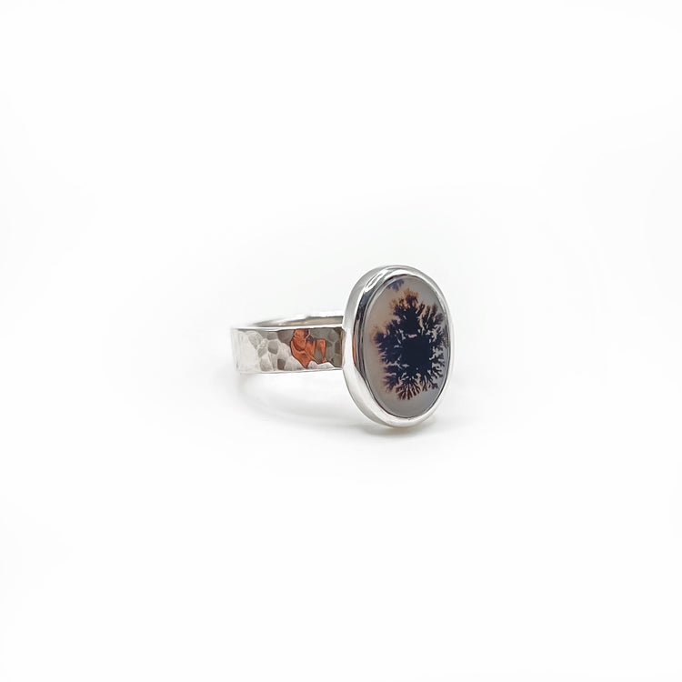 Dendritic Agate Ring III - Size 6.25