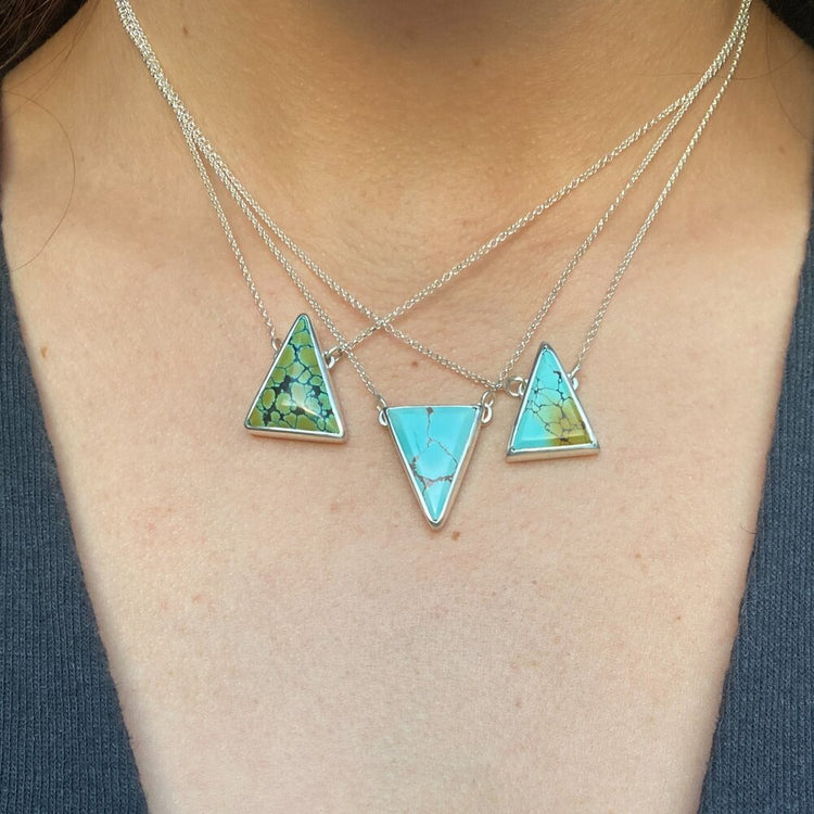TRIANGLE TURQUOISE NECKLACE II