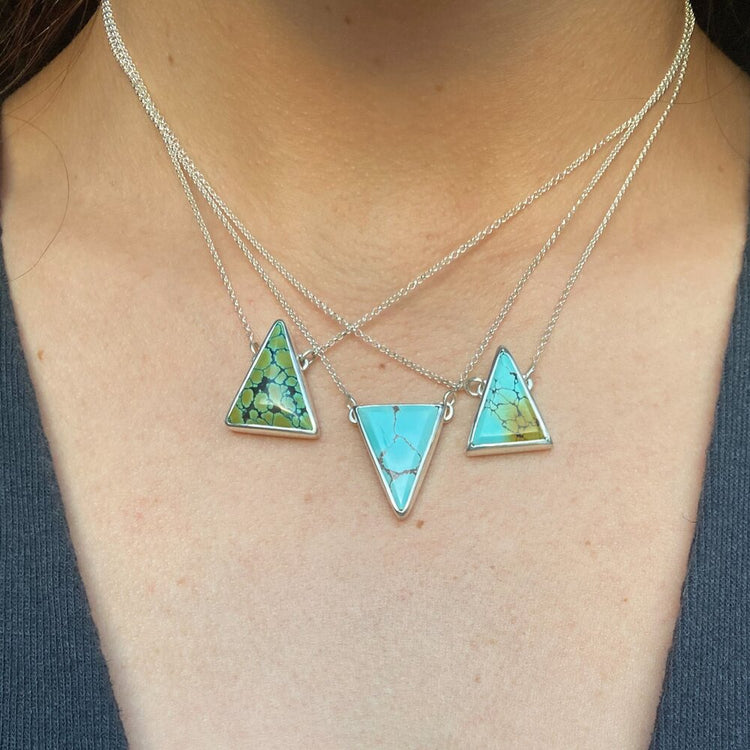 TRIANGLE TURQUOISE NECKLACE I