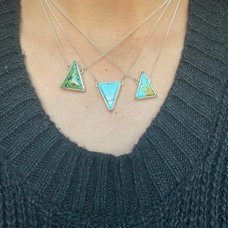 TRIANGLE TURQUOISE NECKLACE I