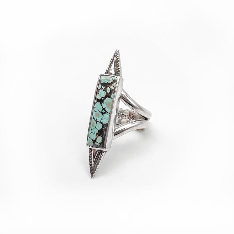 Rising Sun Turquoise Bar Ring III