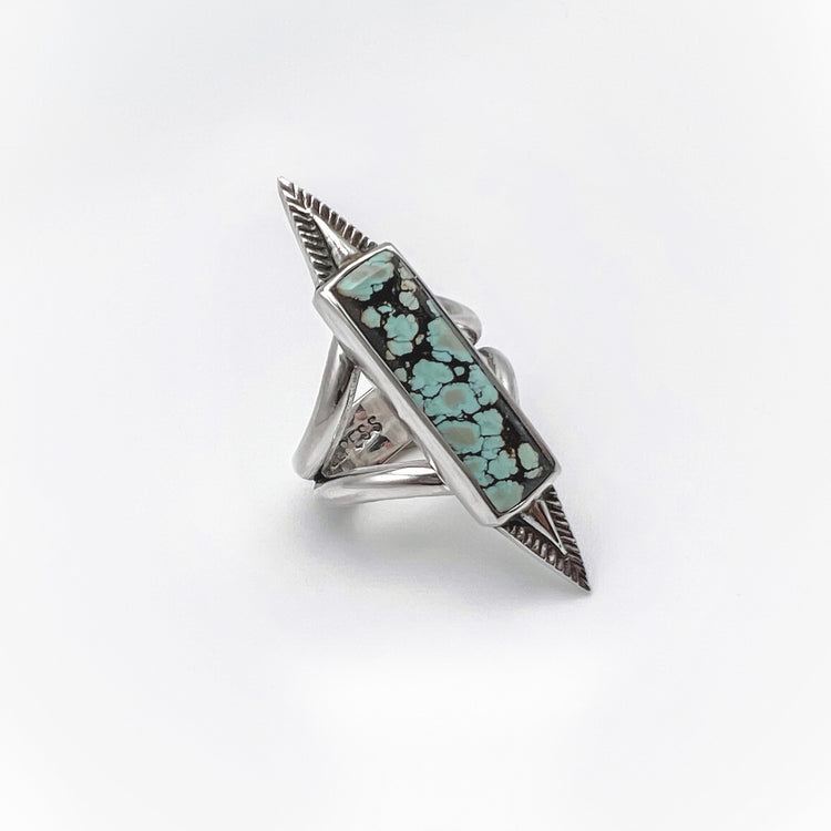Rising Sun Turquoise Bar Ring III