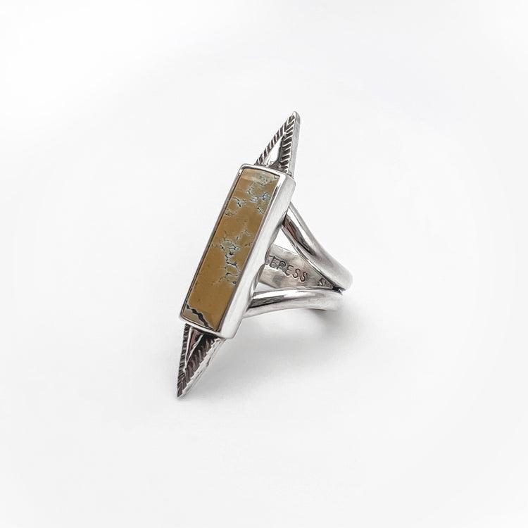 Rising Sun Turquoise Bar Ring I