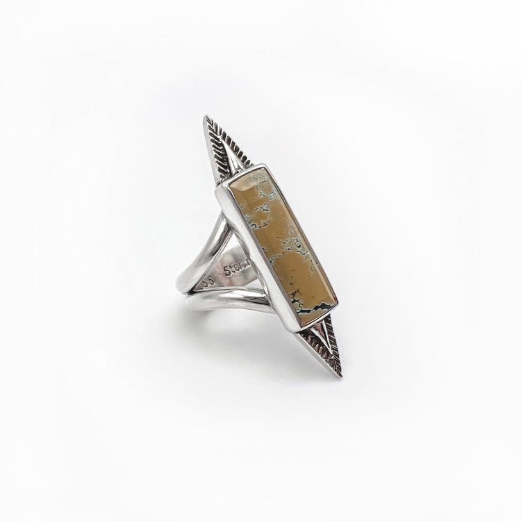 Rising Sun Turquoise Bar Ring I