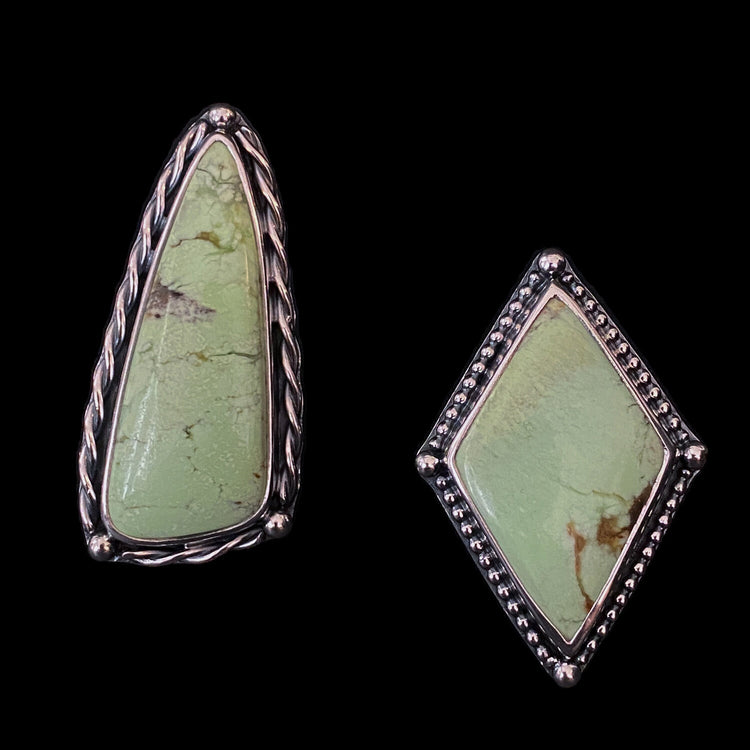LEMON CHRYSOPRASE STATEMENT RING II