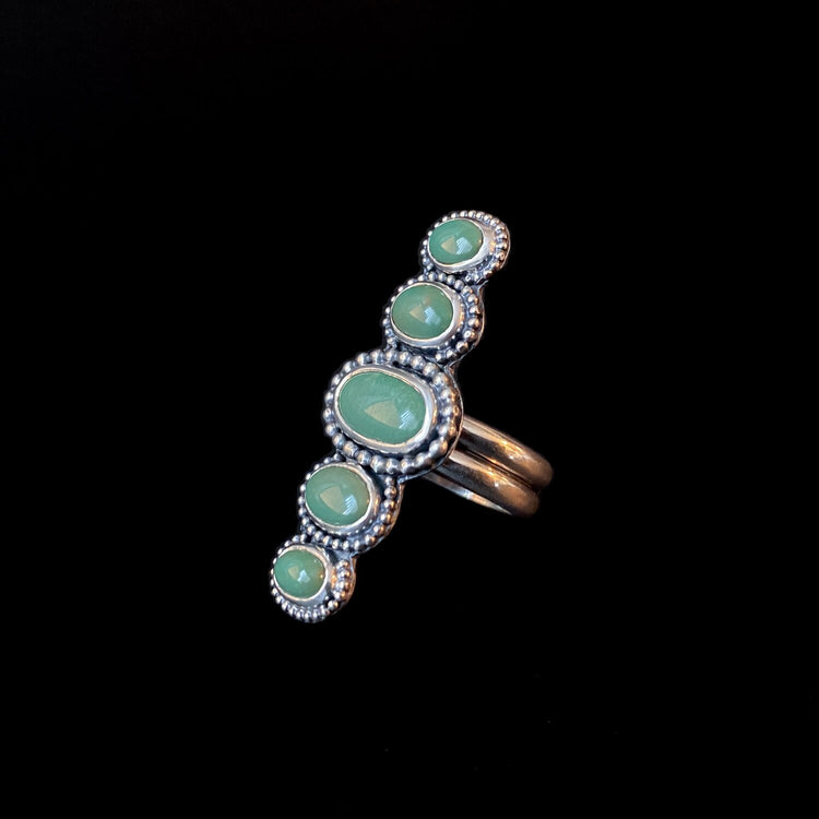 5-STONE FOX TURQUOISE RING II