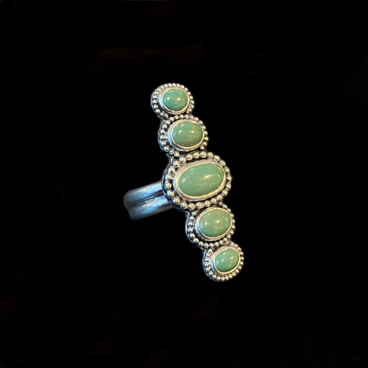 5-STONE FOX TURQUOISE RING II