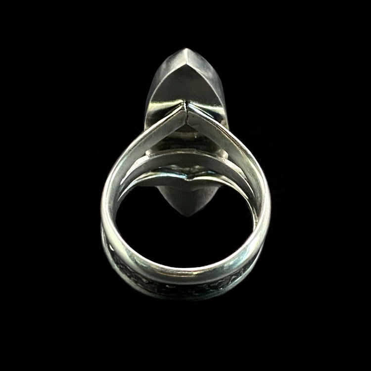 Marquise Onyx Ring - Size 7.25