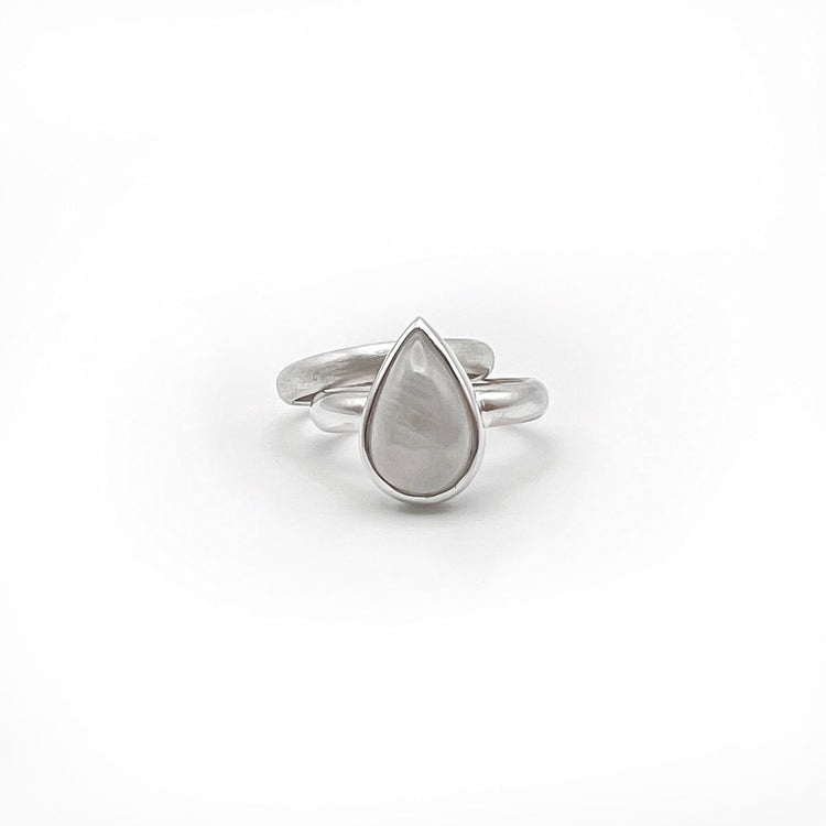 Rainbow Moonstone Stacker Rings