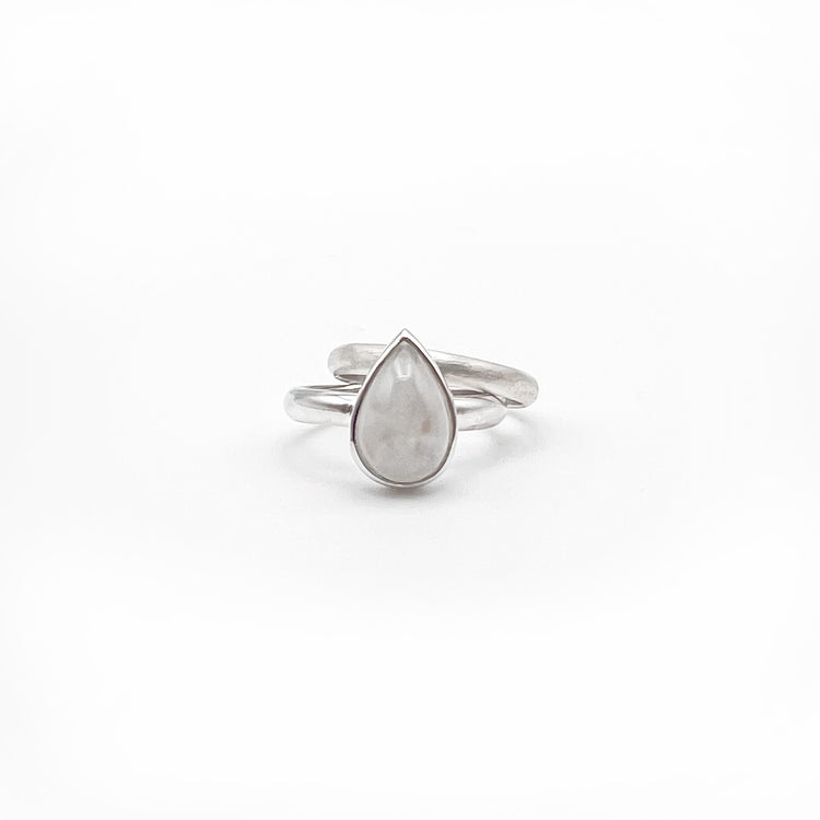 Rainbow Moonstone Stacker Rings
