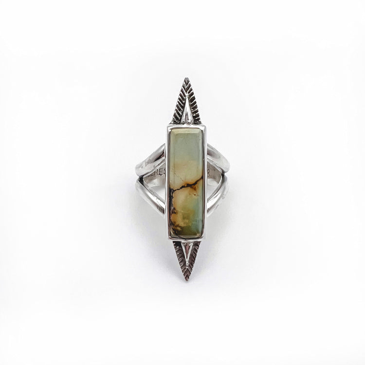 Rising Sun Turquoise Bar Ring II