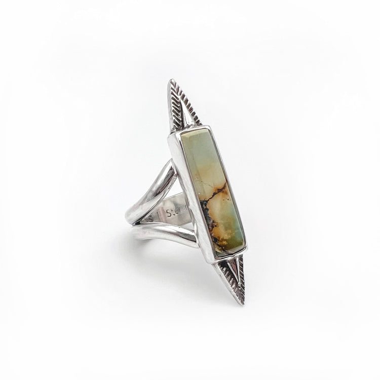 Rising Sun Turquoise Bar Ring II