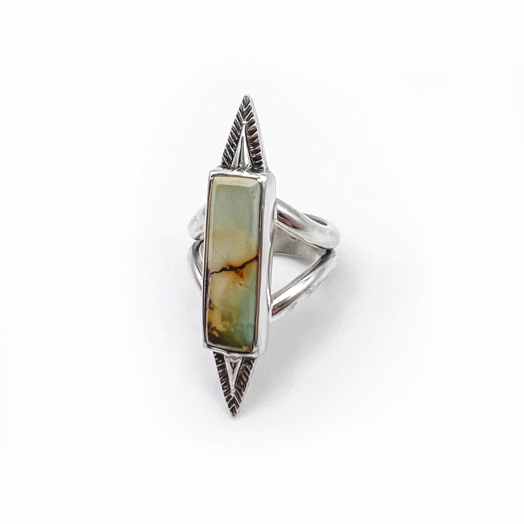 Rising Sun Turquoise Bar Ring II