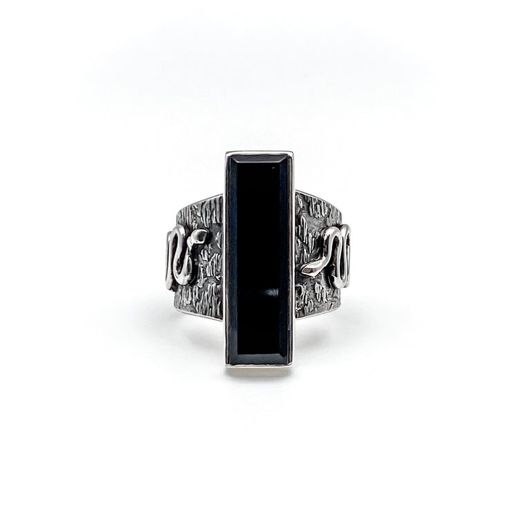 Serpent Onyx Ring - Size 8.25