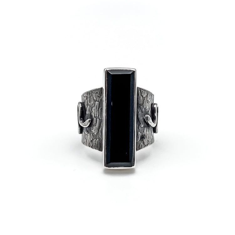 Serpent Onyx Ring - Size 6.75