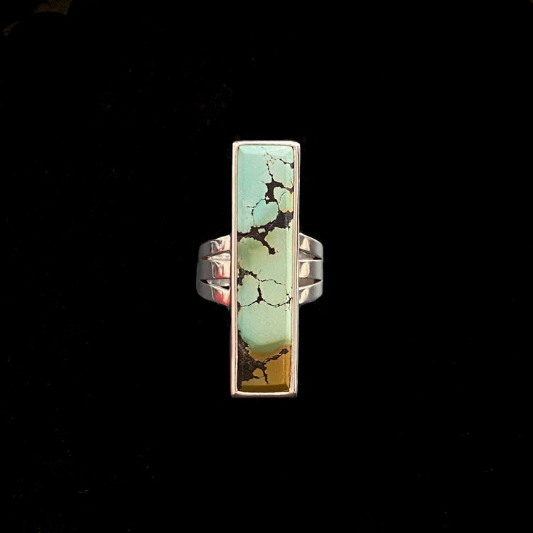 CRESCENT LAKE TURQUOISE BAR RING