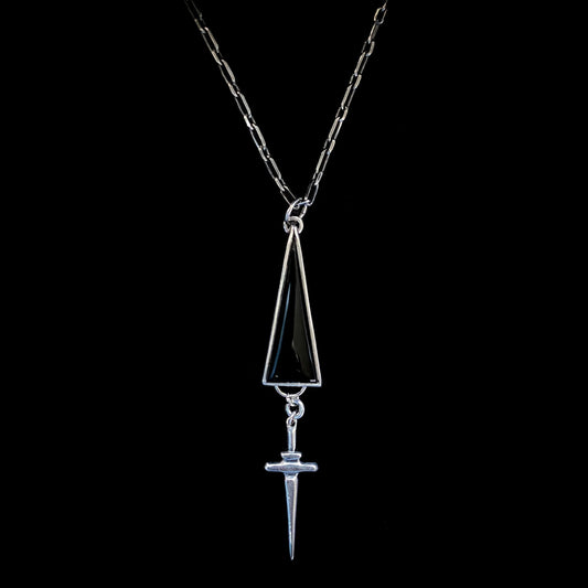 Medium Dagger Onyx Necklace