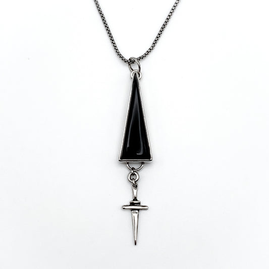 Petite Dagger Onyx Necklace